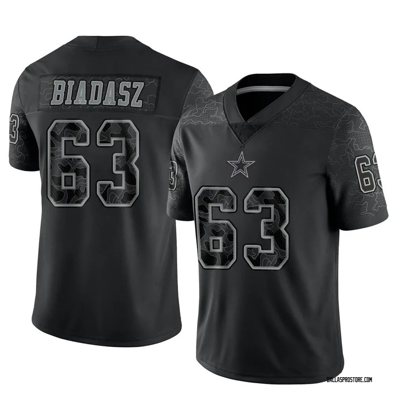 Cowboys Tyler Biadasz Jersey Draft White 63 Men's Limited Vapor 2020