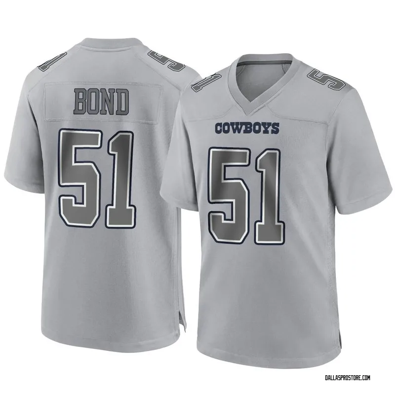 Gray Men's Devante Bond Dallas Cowboys Game Atmosphere Fashion Jersey