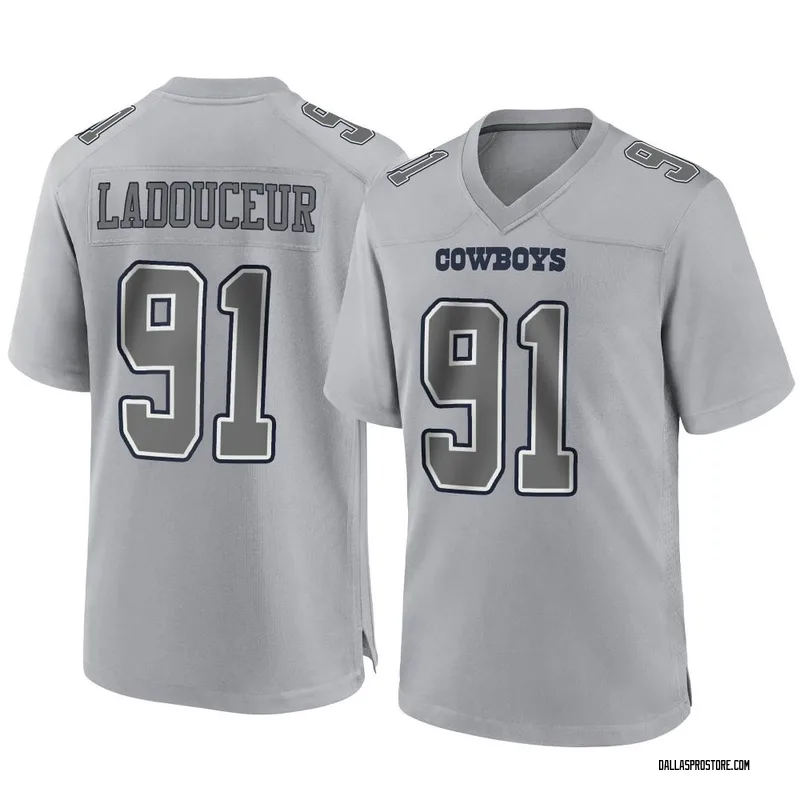 #91 L. P. Ladouceur of the Dallas Cowboys NFL Locker Room Game Issued Jersey