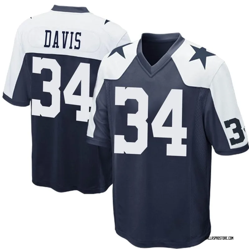 Nike Malik Davis Dallas Cowboys Legend White Color Rush Jersey - Youth