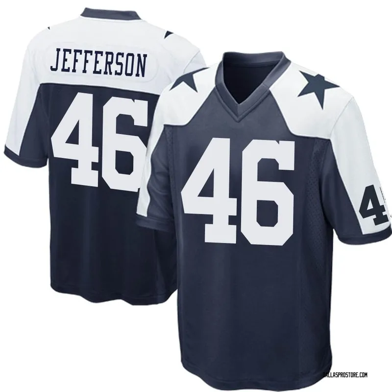 Nike Malik Jefferson Dallas Cowboys Legend White Color Rush Jersey - Youth