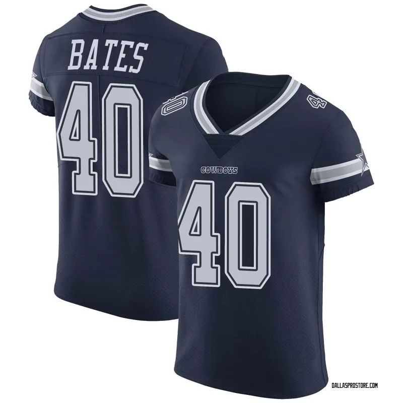 Navy Men's Bill Bates Dallas Cowboys Elite Team Color Vapor Untouchable Jersey