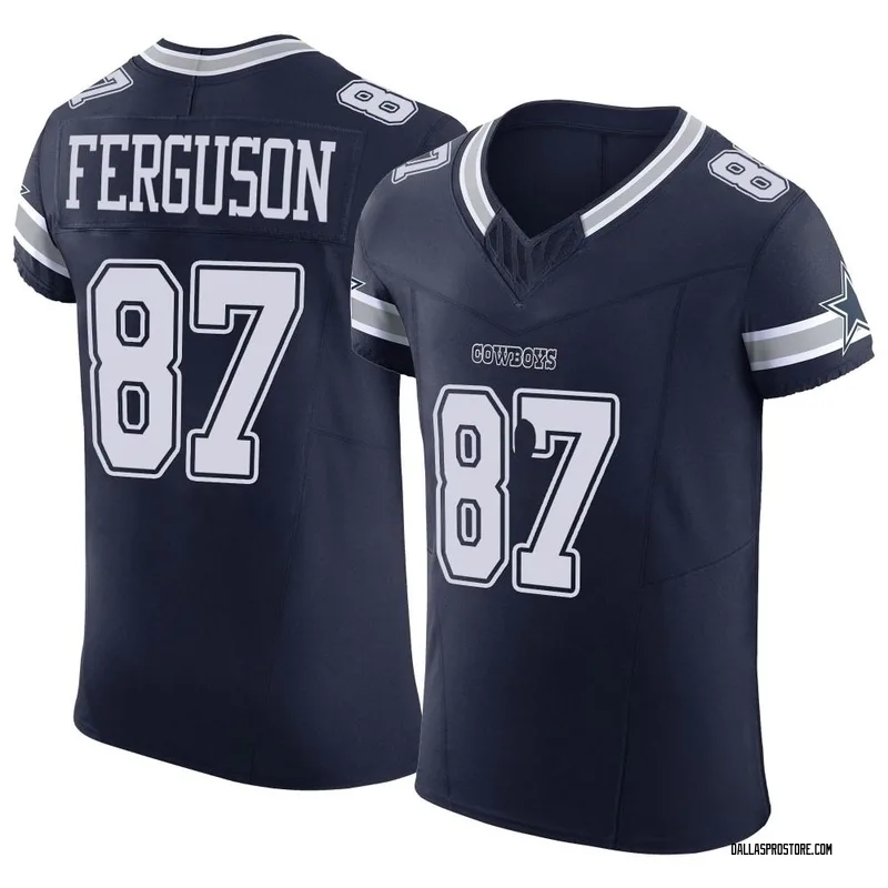 Jake Ferguson Dallas Cowboys Men's Legend White Color Rush T-Shirt