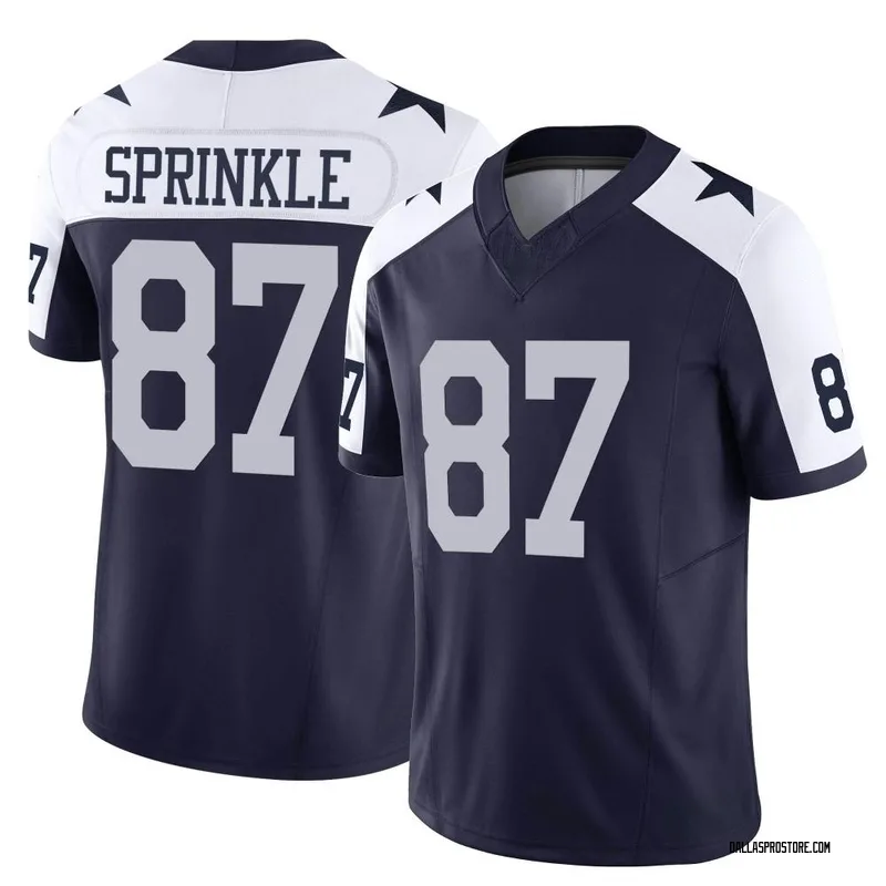 Jeremy Sprinkle Dallas Cowboys Men's Gray Name & Number Logo T-shirt 