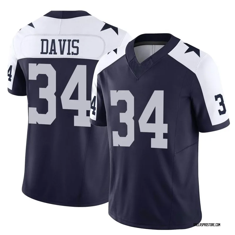 Nike Malik Davis Dallas Cowboys Legend White Color Rush Jersey - Youth