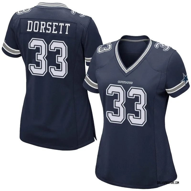 Navy Women's Tony Dorsett Dallas Cowboys Game Team Color Jersey