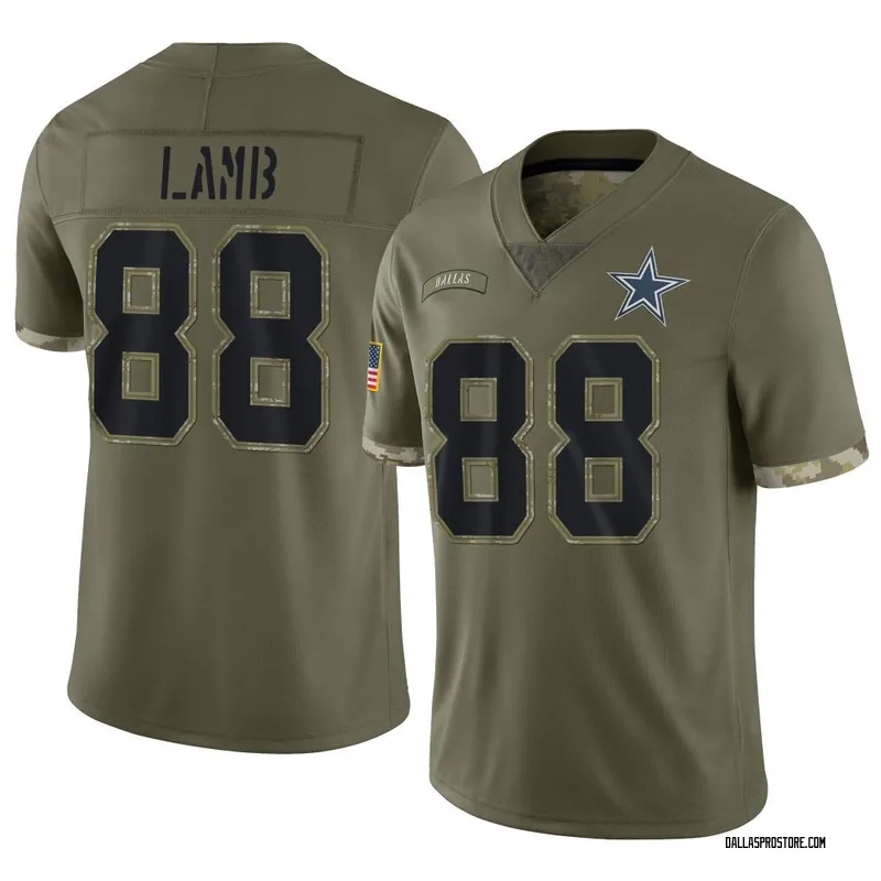 Emmitt Smith Dallas Cowboys Men's Legend Olive Salute to Service Sideline  Long Sleeve T-Shirt