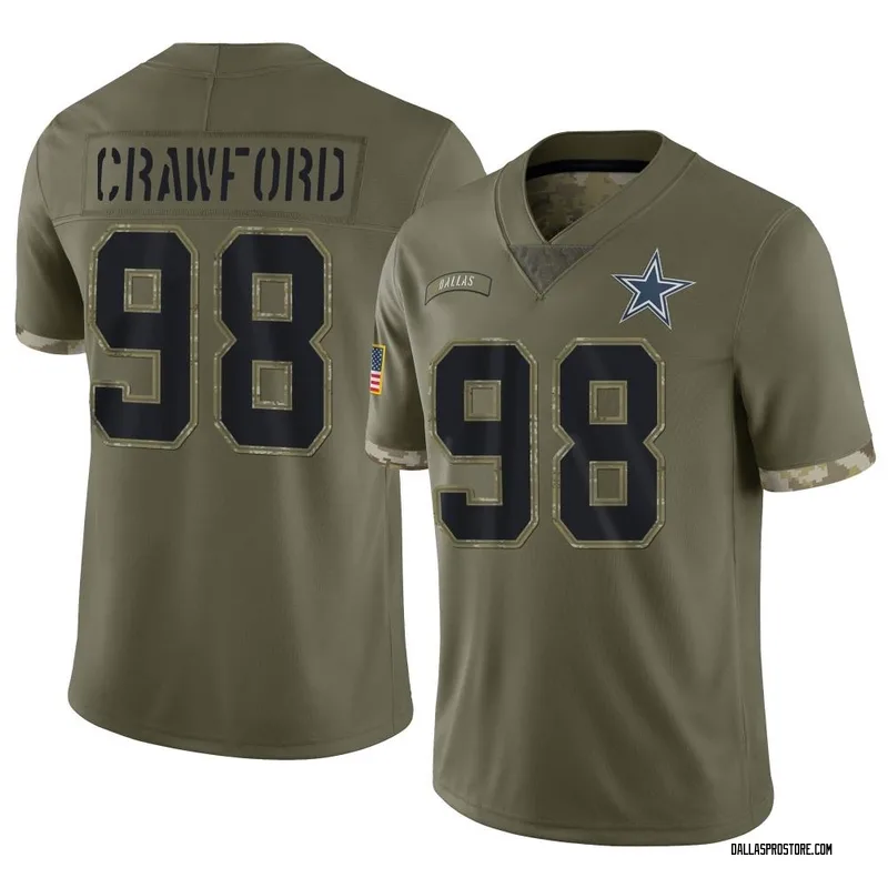 Tyrone Crawford Dallas Cowboys Men's Legend White Color Rush T-Shirt