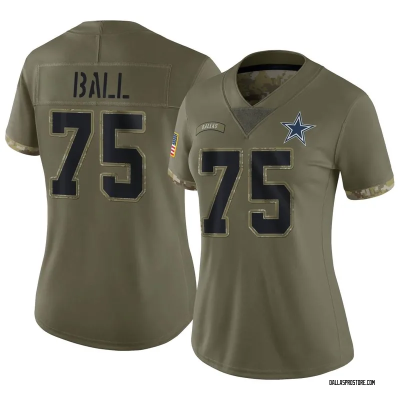 Josh Ball Dallas Cowboys Men's Gray Name & Number Logo T-shirt 