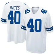 White Men's Bill Bates Dallas Cowboys Game Jersey