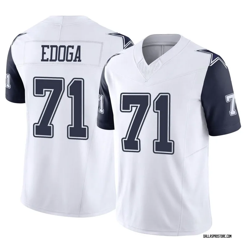 Chuma Edoga Men's Nike Navy Dallas Cowboys Custom Game Jersey