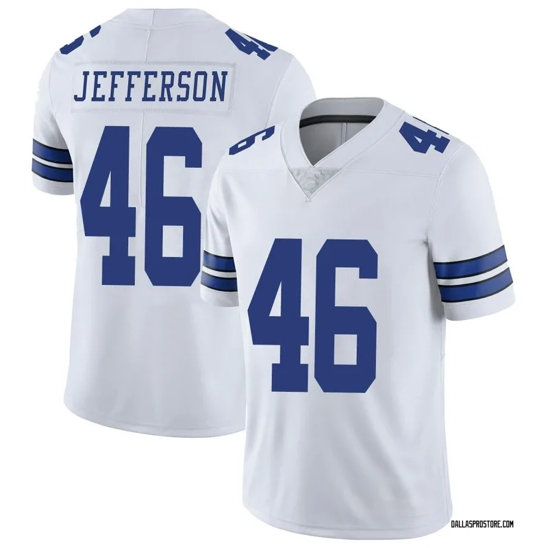 Malik Jefferson Dallas Cowboys Youth Legend White Color Rush T-Shirt