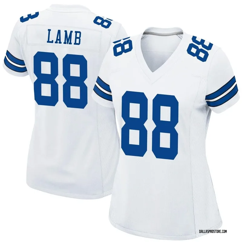 White Women's CeeDee Lamb Dallas Cowboys Game Jersey