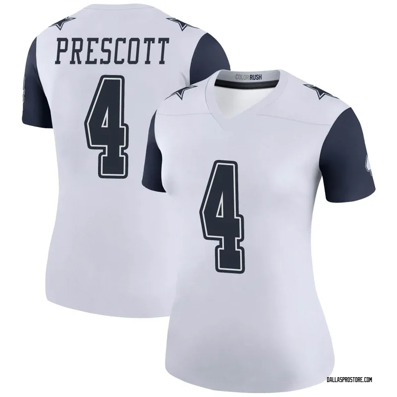 Women's Dallas Cowboys Dak Prescott Nike Navy Game Team Jersey in